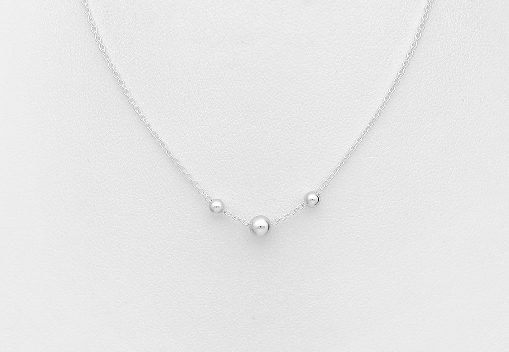 925 Sterling Silver Ball Necklace