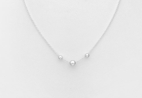 925 Sterling Silver Ball Necklace