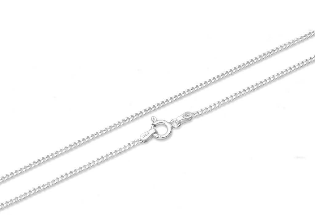 925 Sterling Silver Curb Chain, 1.5 mm Wide