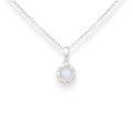925 Sterling Silver Rainbow Moonstone Pendant