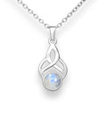 925 Sterling Silver Rainbow Moonstone Pendant
