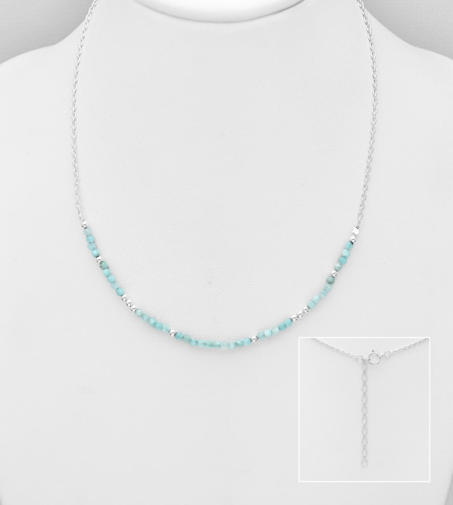 925 Sterling Silver Beads Necklace