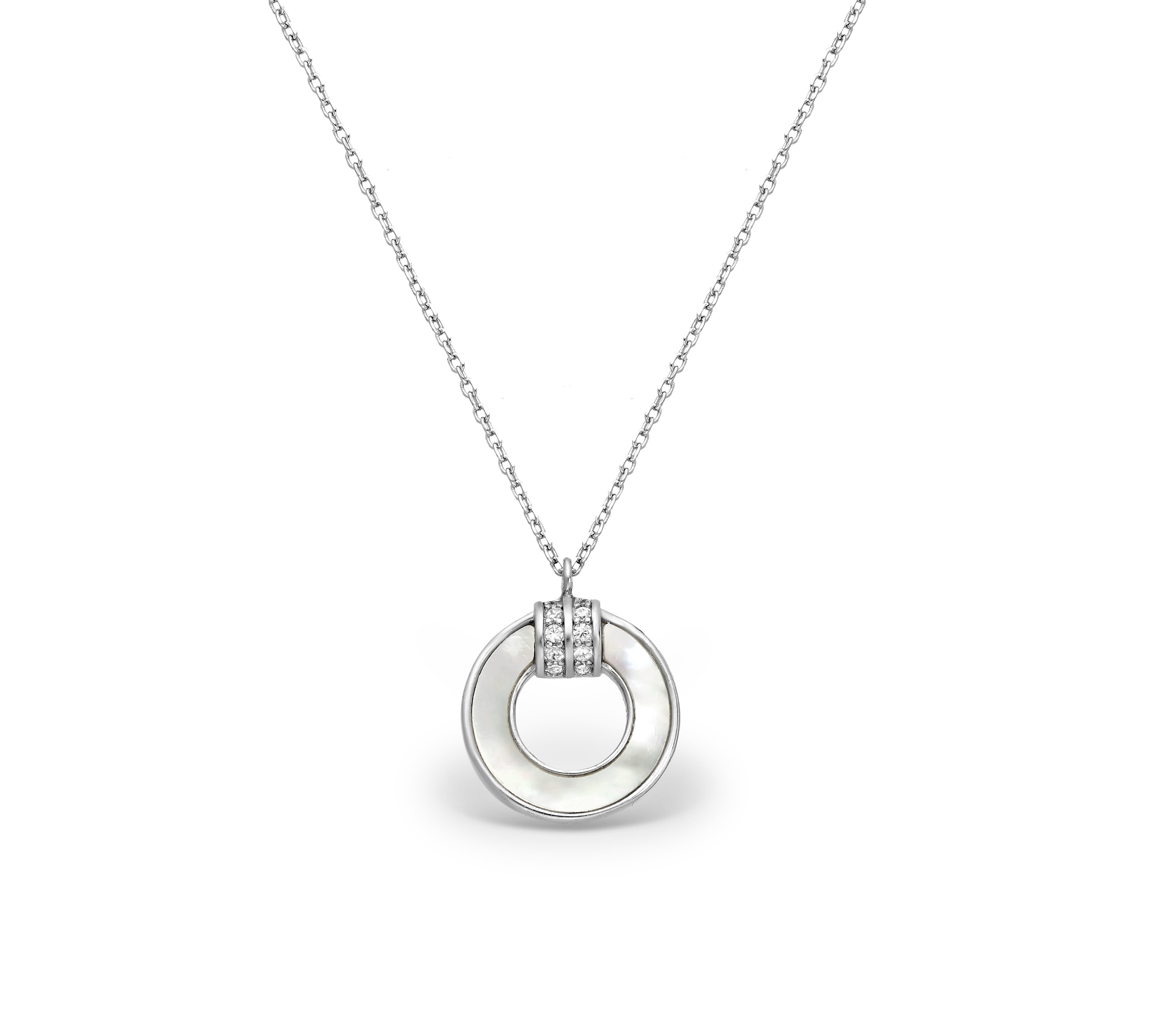 925 Sterling Silver Circle Necklace