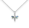 925 Sterling Silver Oxidized Dragonfly Pendant