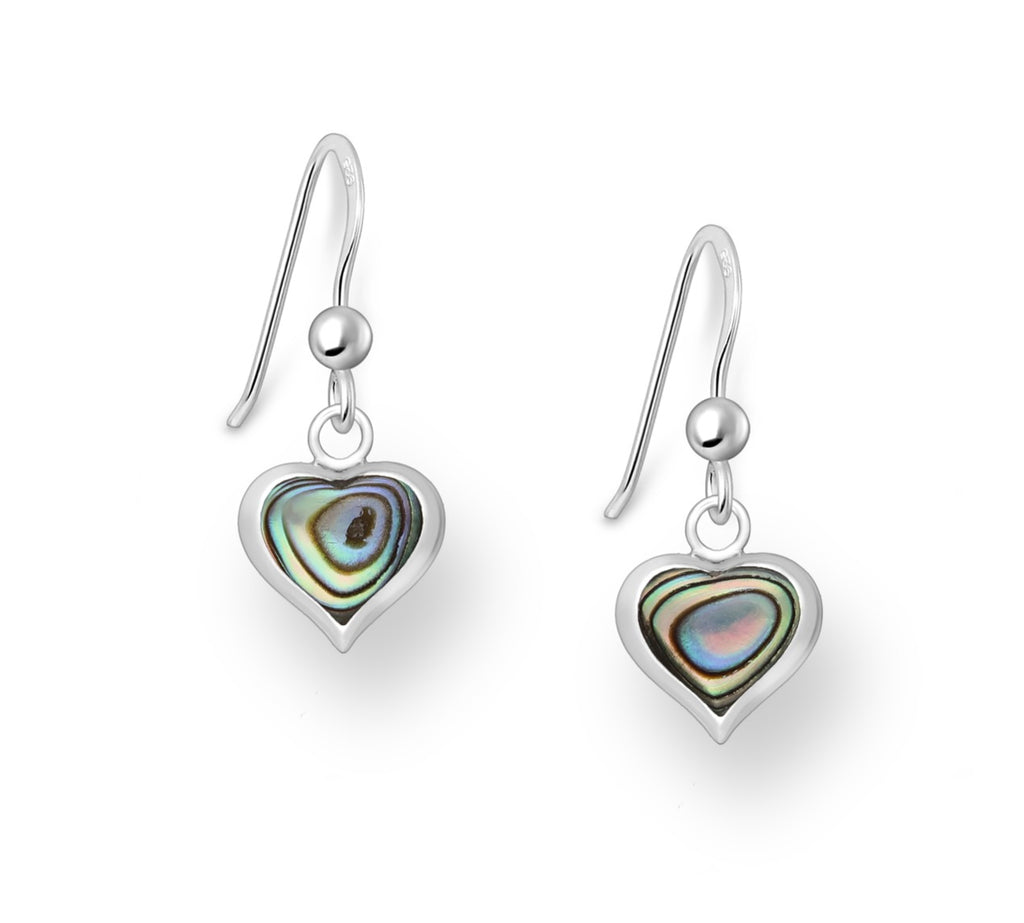 925 Sterling Silver Heart Hook Earrings