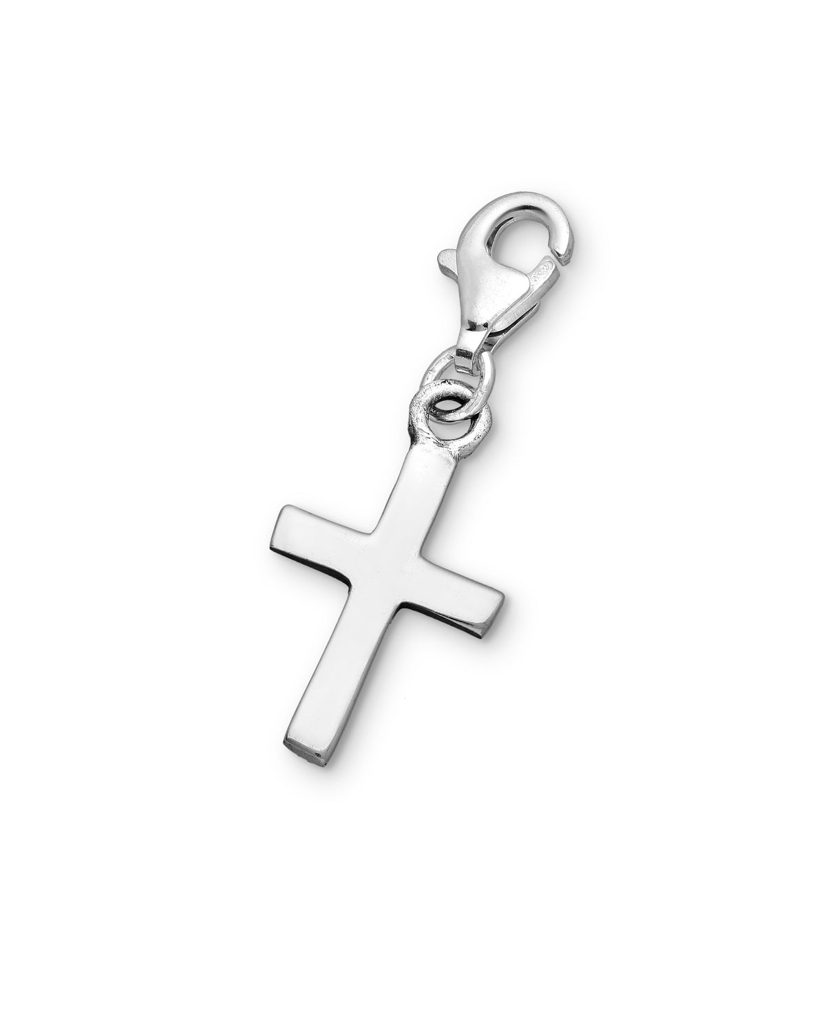 925 Sterling Silver Cross Clip on Charm